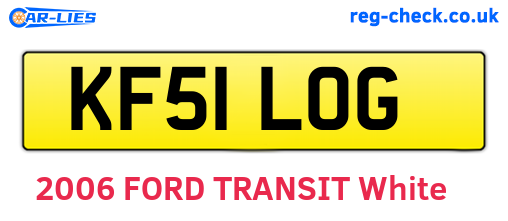 KF51LOG are the vehicle registration plates.
