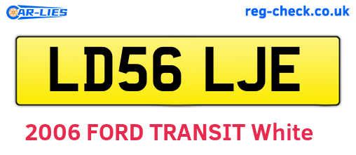 LD56LJE are the vehicle registration plates.
