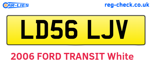 LD56LJV are the vehicle registration plates.