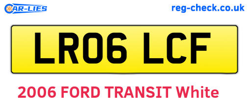 LR06LCF are the vehicle registration plates.