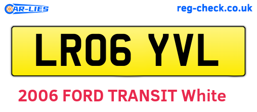 LR06YVL are the vehicle registration plates.