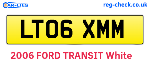 LT06XMM are the vehicle registration plates.