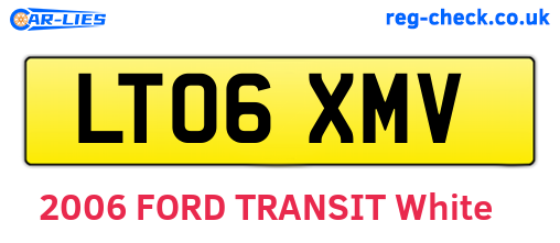 LT06XMV are the vehicle registration plates.