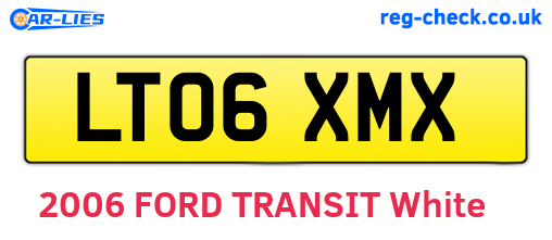 LT06XMX are the vehicle registration plates.