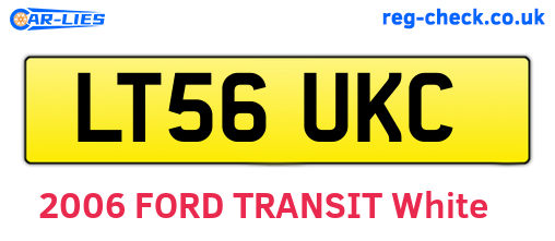 LT56UKC are the vehicle registration plates.