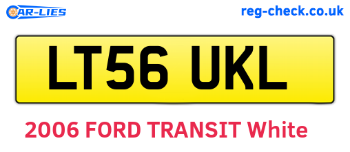 LT56UKL are the vehicle registration plates.