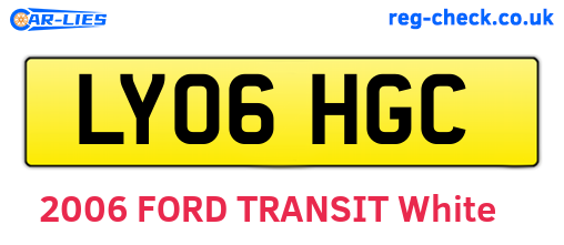 LY06HGC are the vehicle registration plates.