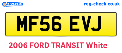 MF56EVJ are the vehicle registration plates.