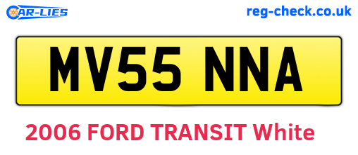 MV55NNA are the vehicle registration plates.