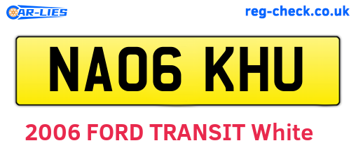 NA06KHU are the vehicle registration plates.