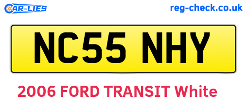 NC55NHY are the vehicle registration plates.