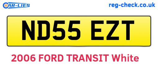 ND55EZT are the vehicle registration plates.
