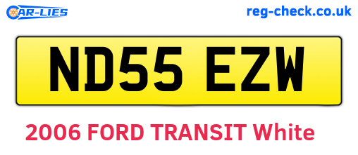 ND55EZW are the vehicle registration plates.