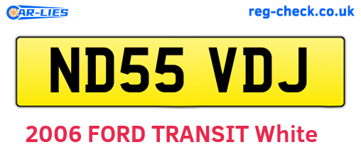 ND55VDJ are the vehicle registration plates.