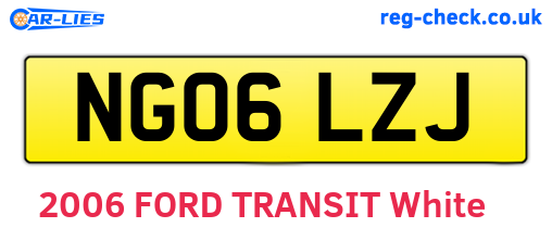 NG06LZJ are the vehicle registration plates.
