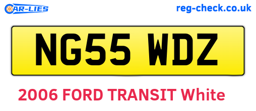 NG55WDZ are the vehicle registration plates.