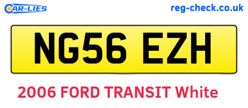 NG56EZH are the vehicle registration plates.