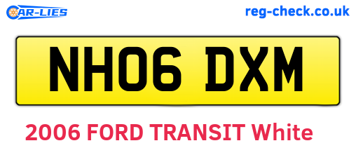 NH06DXM are the vehicle registration plates.