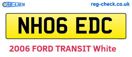 NH06EDC are the vehicle registration plates.