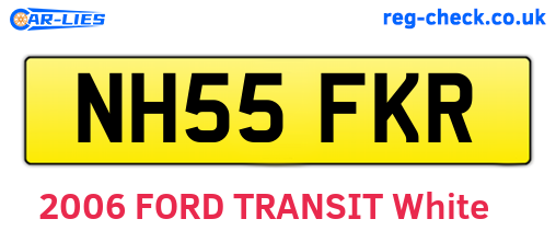 NH55FKR are the vehicle registration plates.