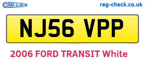NJ56VPP are the vehicle registration plates.