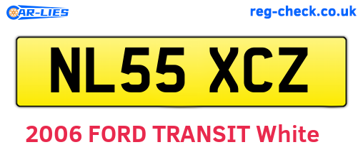 NL55XCZ are the vehicle registration plates.