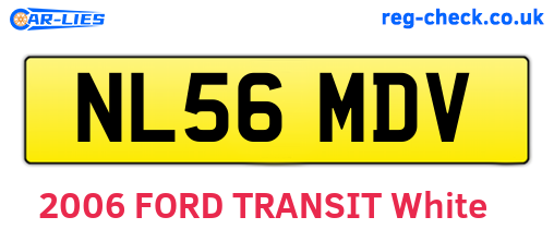 NL56MDV are the vehicle registration plates.