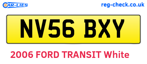 NV56BXY are the vehicle registration plates.
