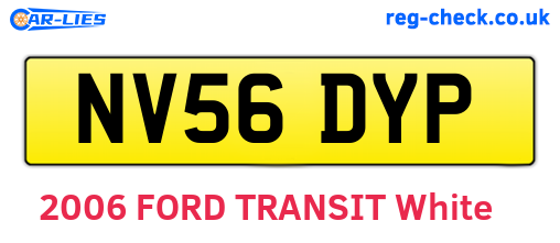 NV56DYP are the vehicle registration plates.