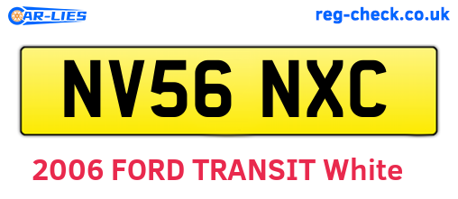 NV56NXC are the vehicle registration plates.