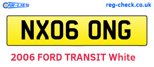 NX06ONG are the vehicle registration plates.