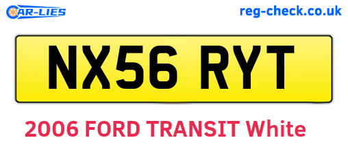 NX56RYT are the vehicle registration plates.