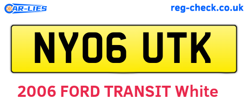 NY06UTK are the vehicle registration plates.