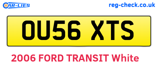 OU56XTS are the vehicle registration plates.