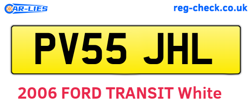 PV55JHL are the vehicle registration plates.