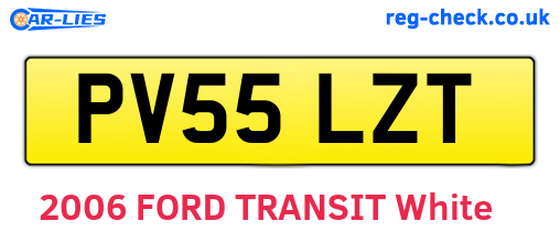 PV55LZT are the vehicle registration plates.