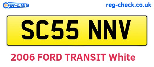 SC55NNV are the vehicle registration plates.