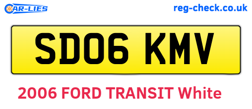 SD06KMV are the vehicle registration plates.