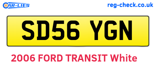 SD56YGN are the vehicle registration plates.