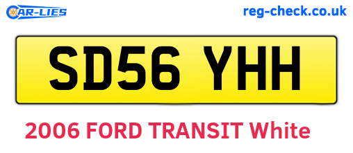 SD56YHH are the vehicle registration plates.