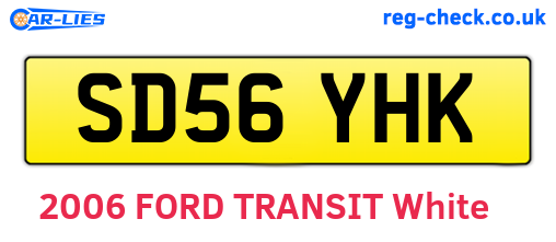 SD56YHK are the vehicle registration plates.