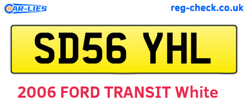 SD56YHL are the vehicle registration plates.