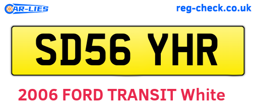 SD56YHR are the vehicle registration plates.