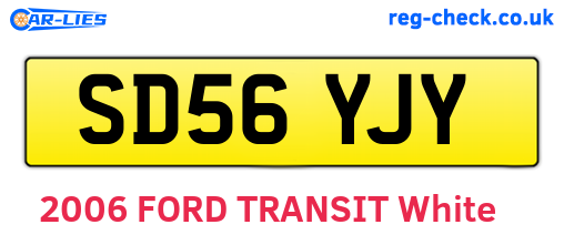 SD56YJY are the vehicle registration plates.