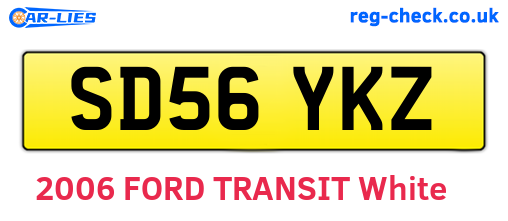 SD56YKZ are the vehicle registration plates.