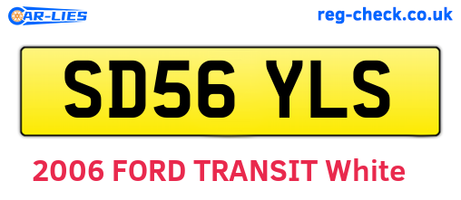 SD56YLS are the vehicle registration plates.
