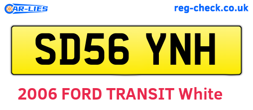SD56YNH are the vehicle registration plates.