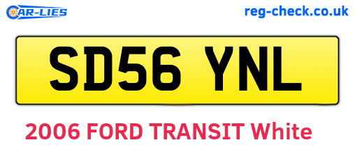 SD56YNL are the vehicle registration plates.