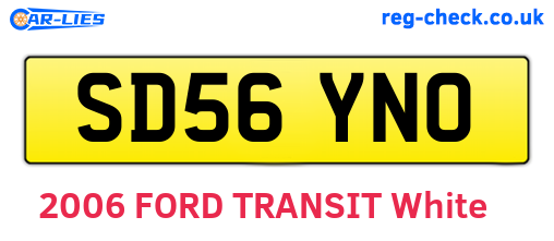 SD56YNO are the vehicle registration plates.