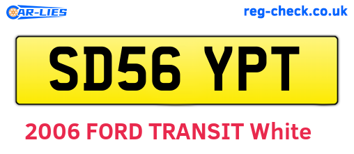 SD56YPT are the vehicle registration plates.